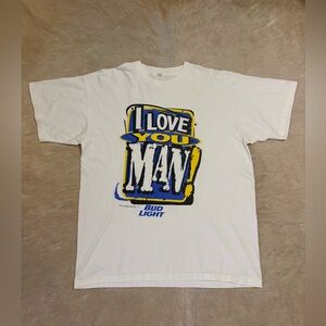 Screen Stars White 'I Love You Man' Graphic Tee